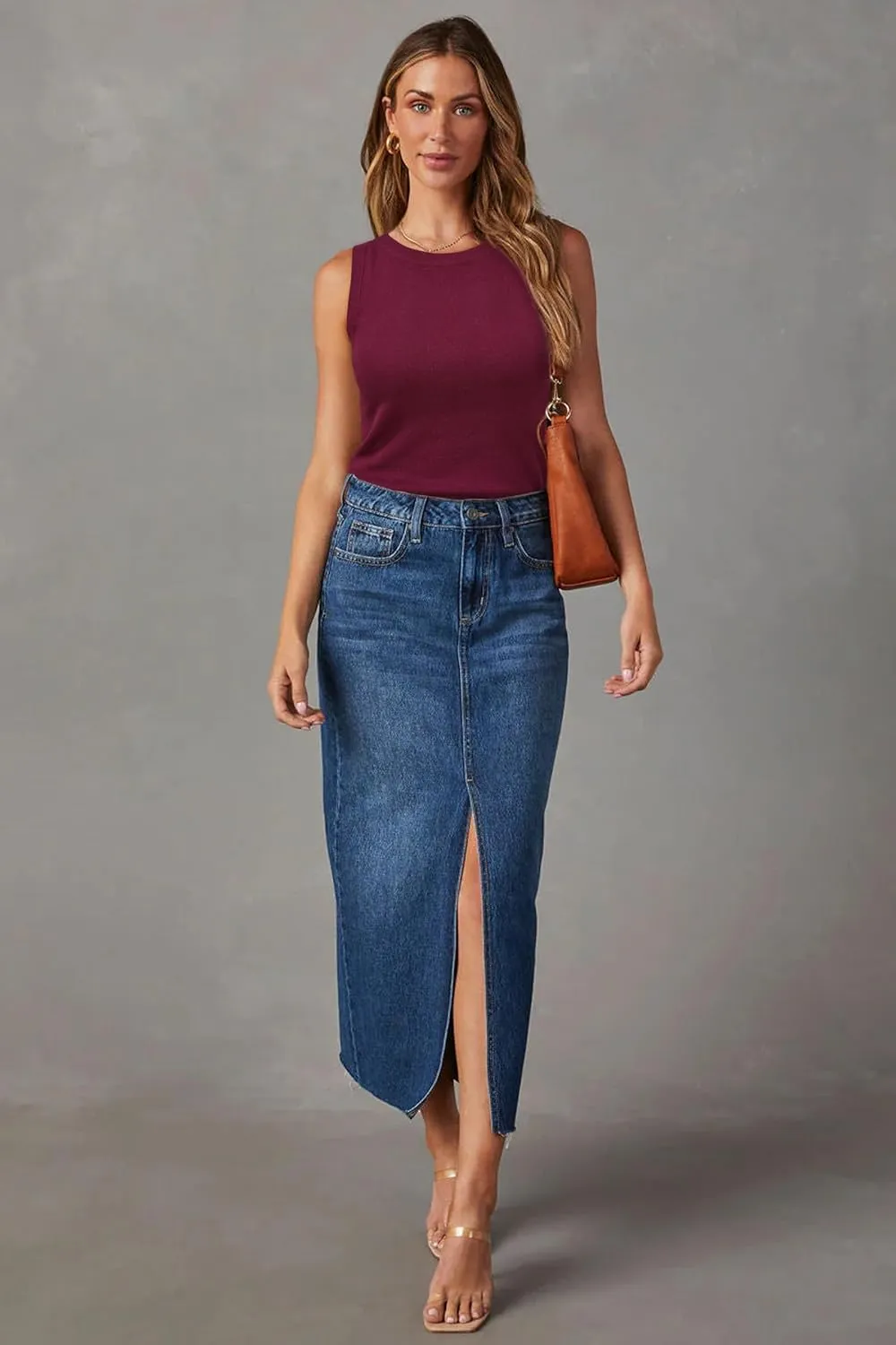 Arach&Cloz Women's Non See Through Summer Business Casual Tanks 2025