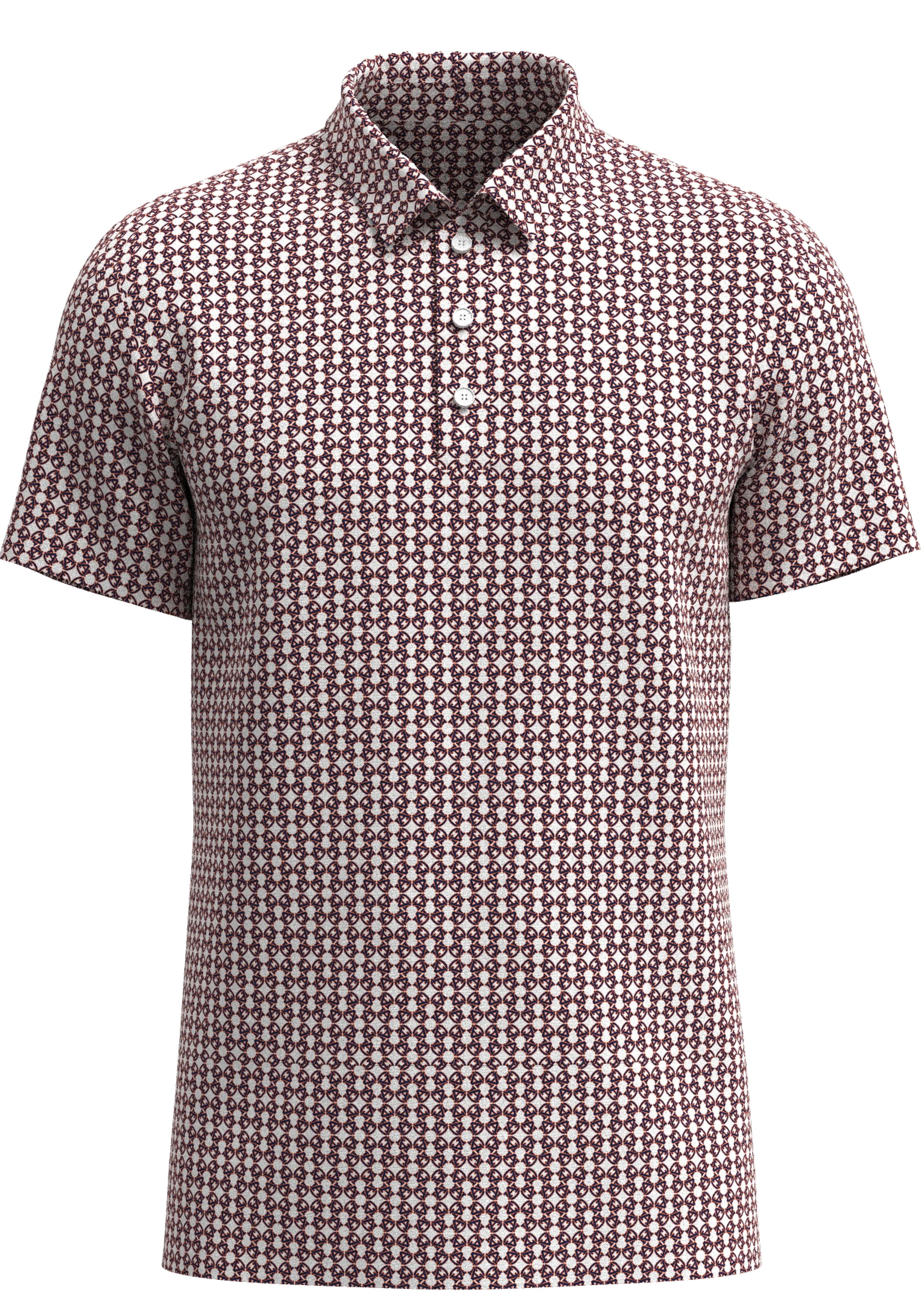 Auburn Tigers Print Men's Polo Shirt - MP01-AUBAU_1A