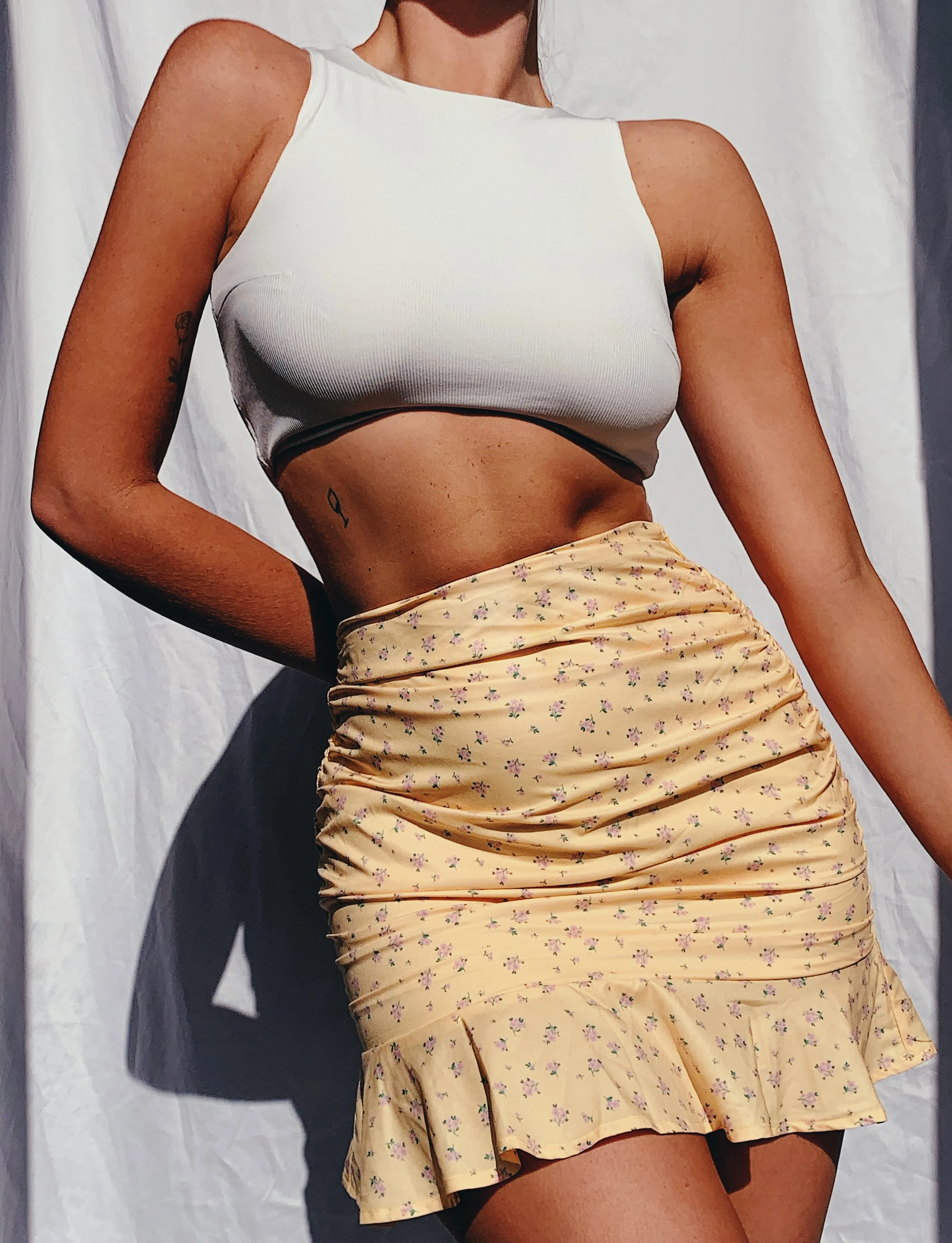 Bells Skirt - Yellow