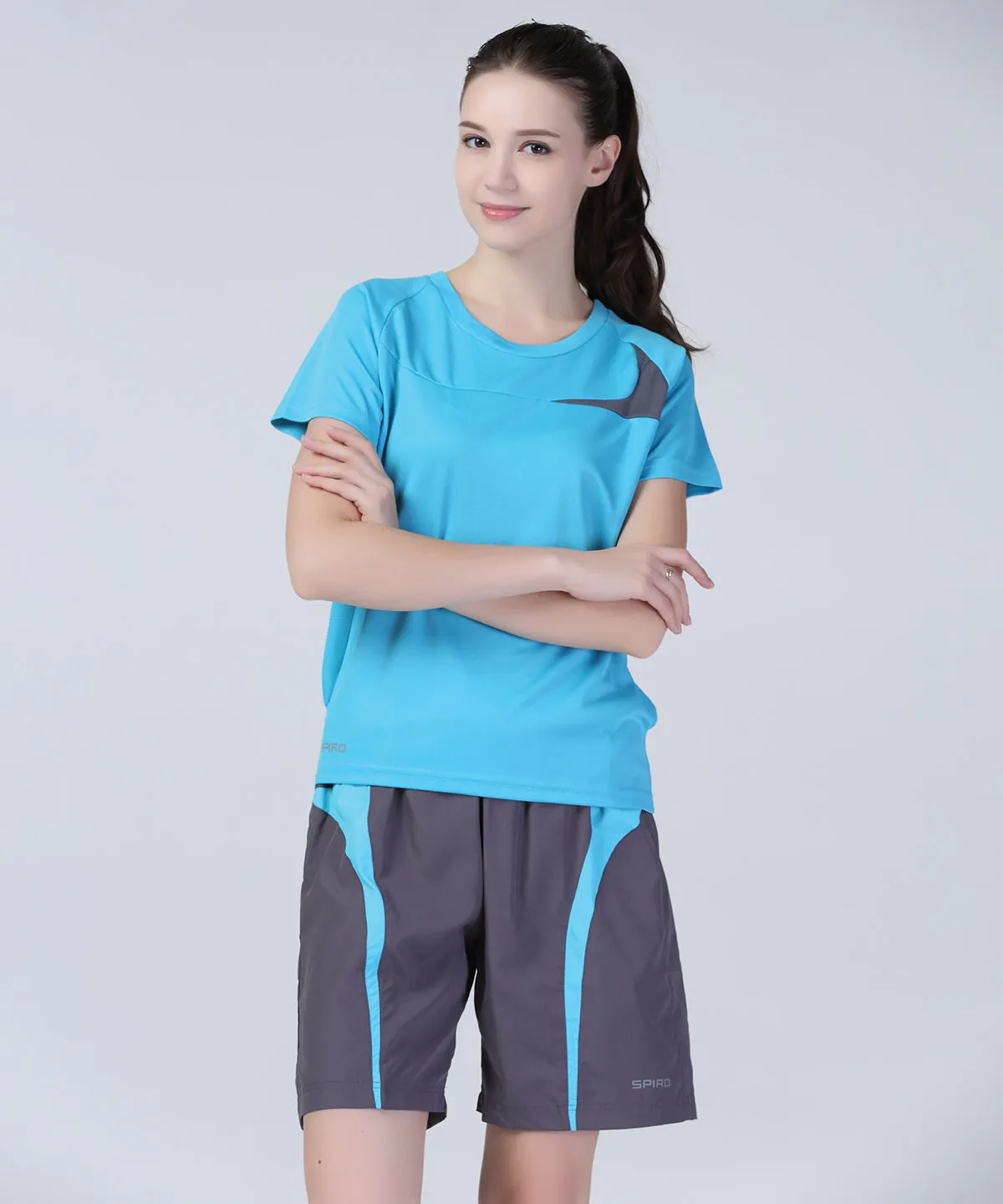Black/Grey - Spiro micro-lite team shorts