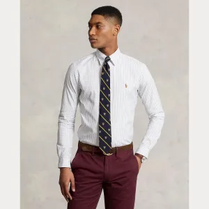 Custom Fit Striped Stretch Oxford Shirt