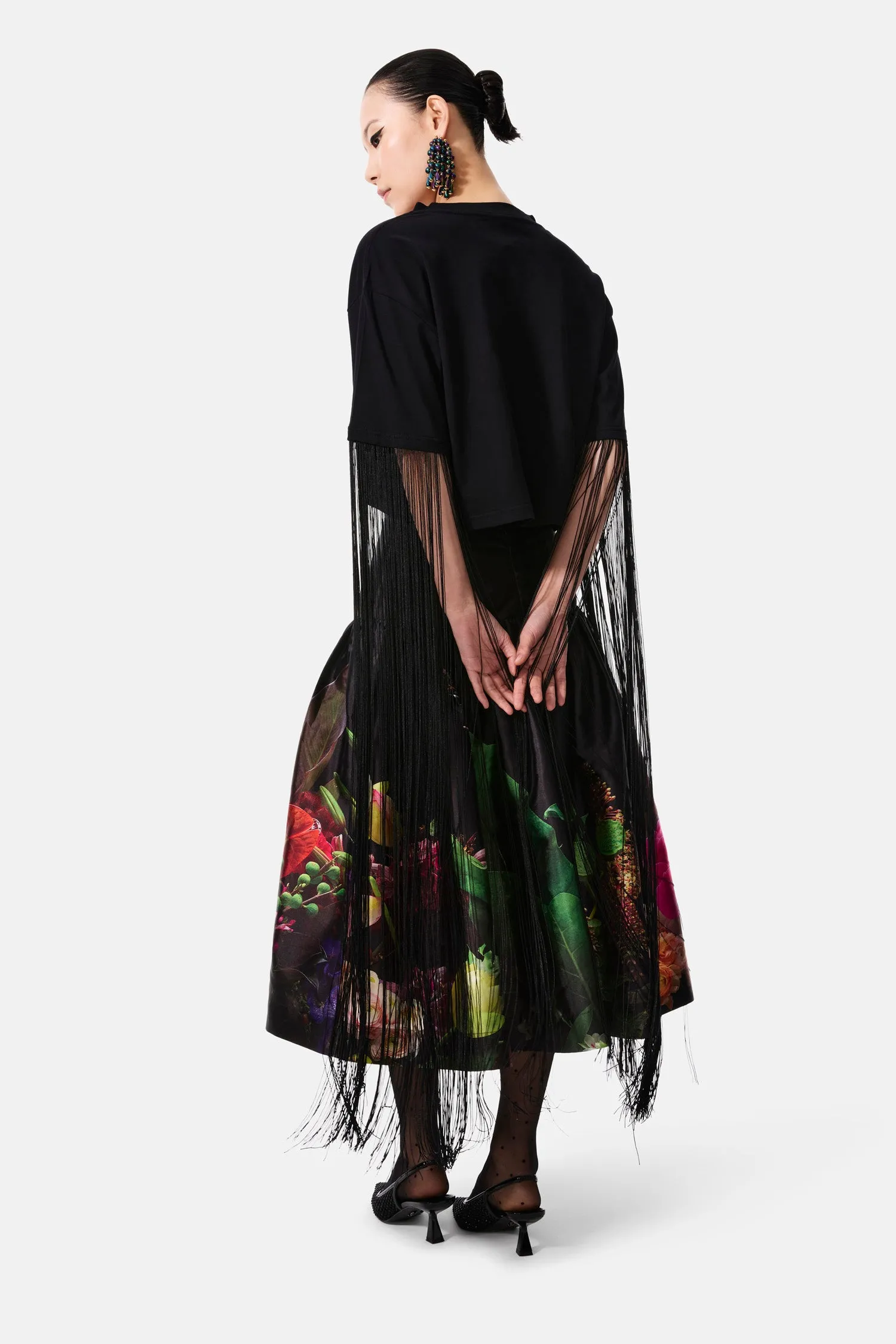 flower whisper tiered skirt