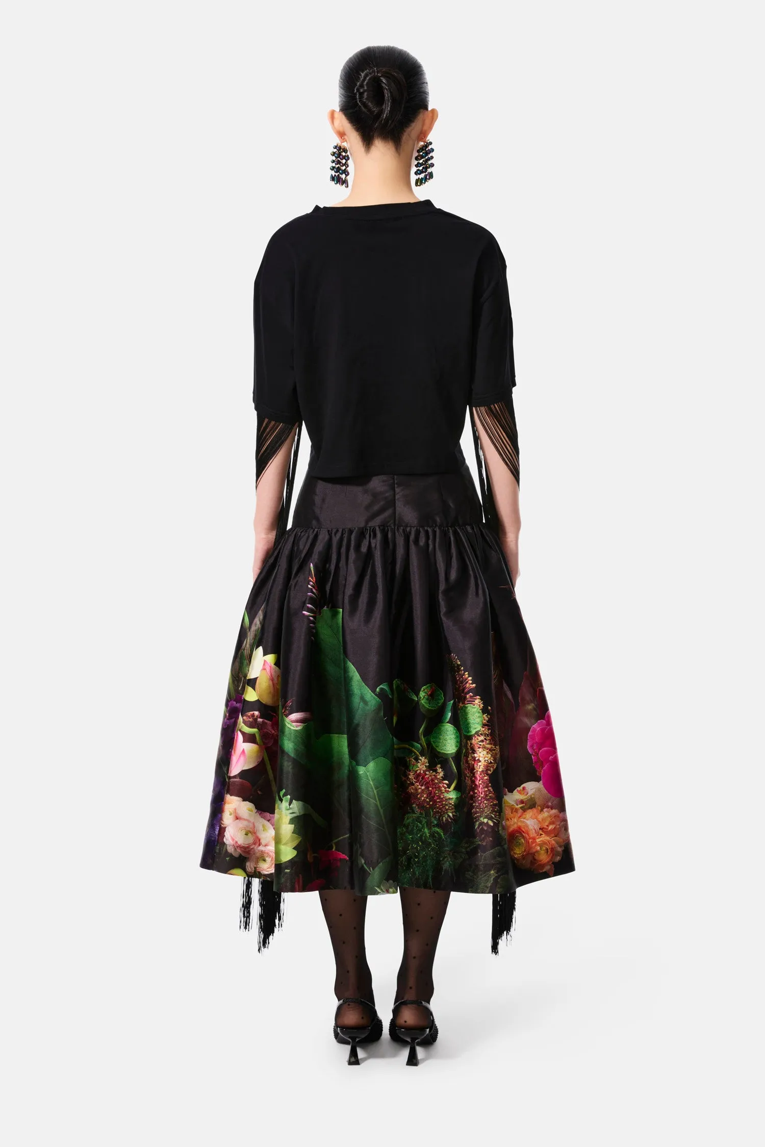 flower whisper tiered skirt