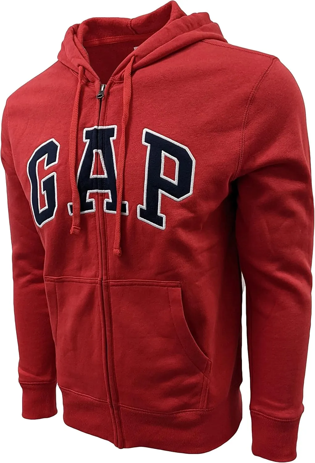 GAP Men's Full Zip Fleece Logo Hoodie