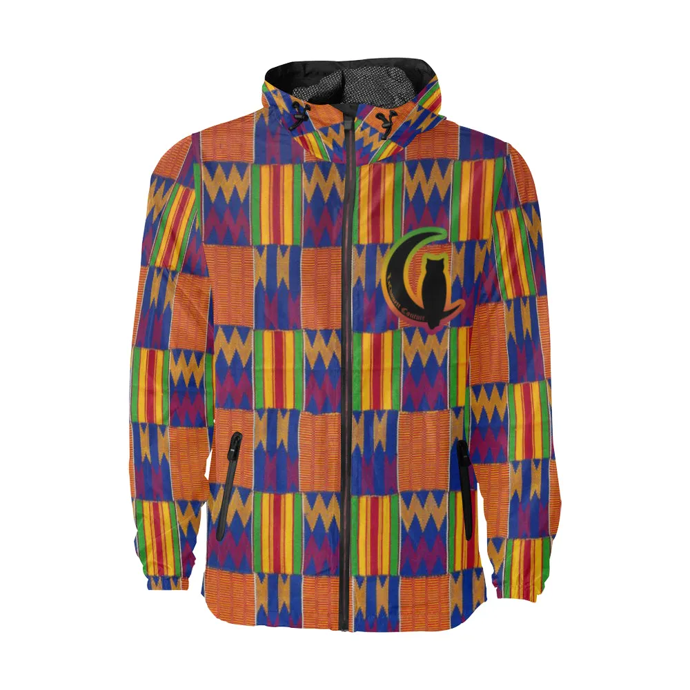 KENTE 2 All Over Print Windbreaker for Unisex