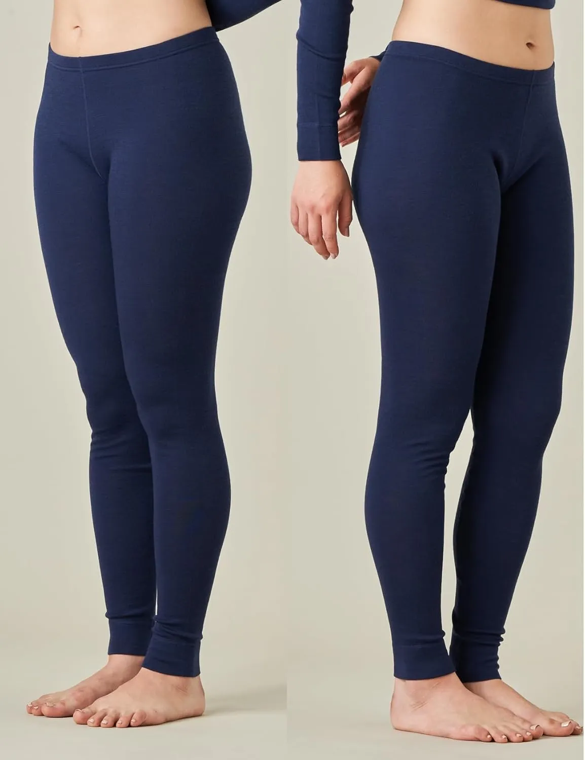 LAPASA Womens 100% Merino Wool Base Layer Midweight Activewear Thermal Underwear Long John Shirt Long Sleeve Pants L48/L49