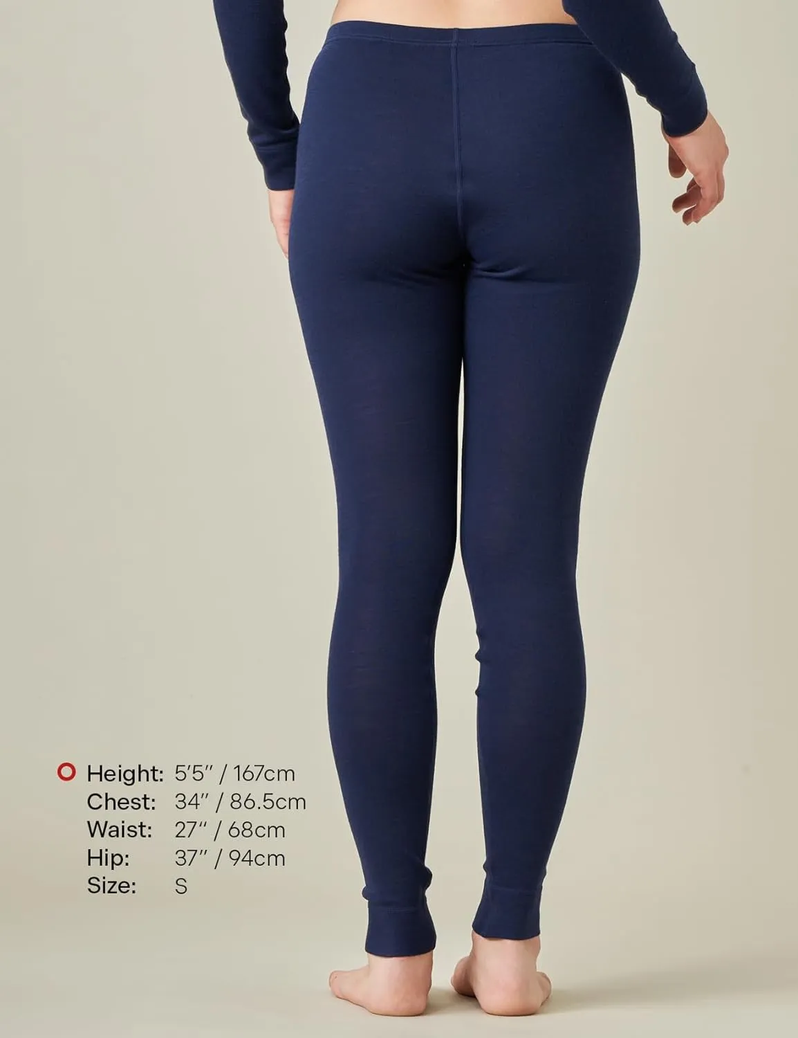LAPASA Womens 100% Merino Wool Base Layer Midweight Activewear Thermal Underwear Long John Shirt Long Sleeve Pants L48/L49