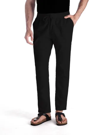 MUSE FATH Mens Linen Drawstring Casual Beach Pants-Lightweight Summer Trousers