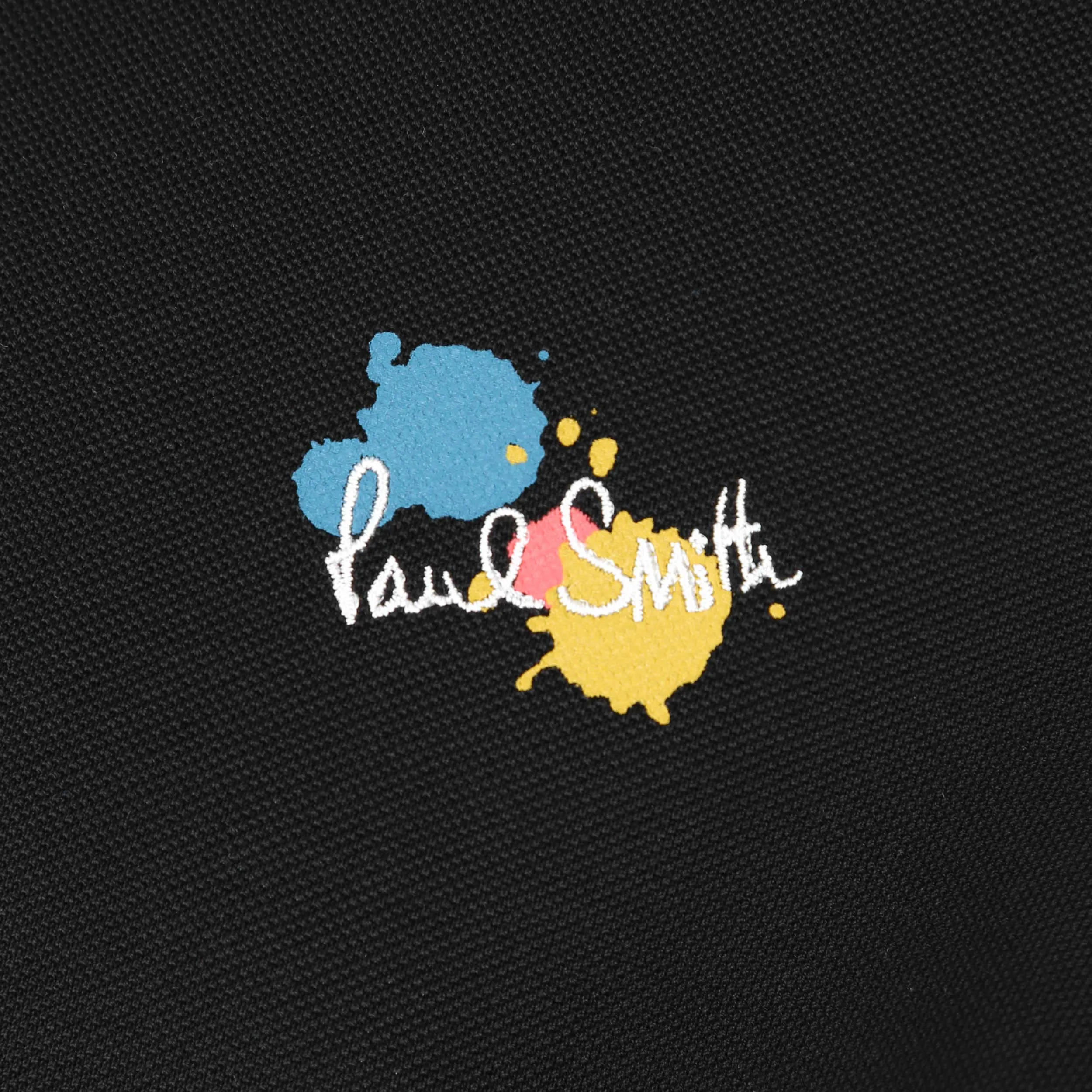 Paul Smith Paint Splatter Polo Shirt in Black