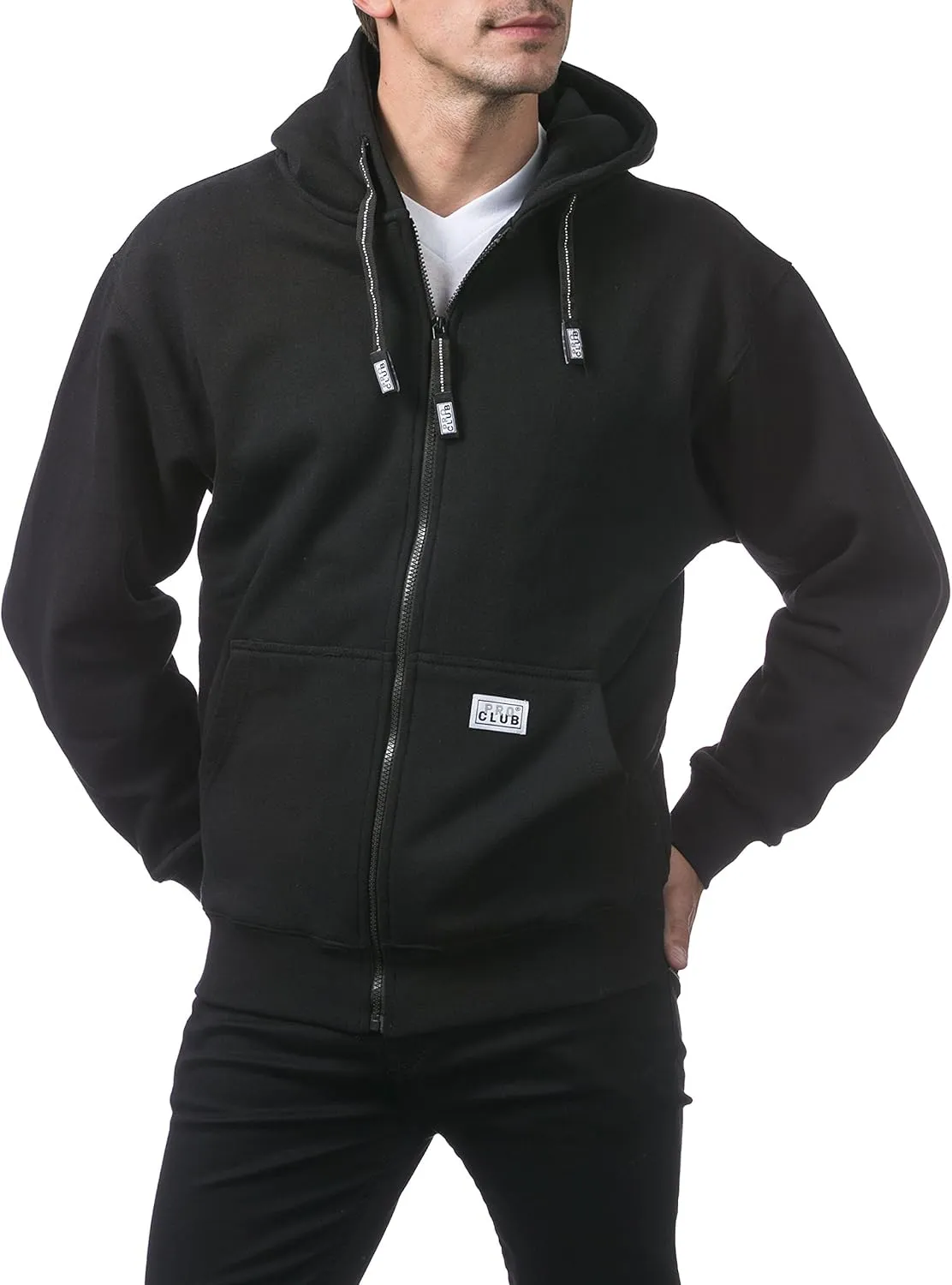 Pro Club Men's Heavyweight Full Zip Fleece Hoodie