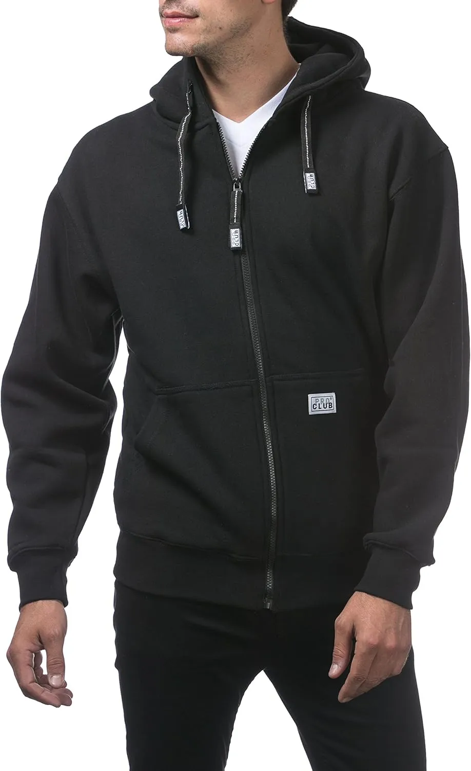 Pro Club Men's Heavyweight Full Zip Fleece Hoodie