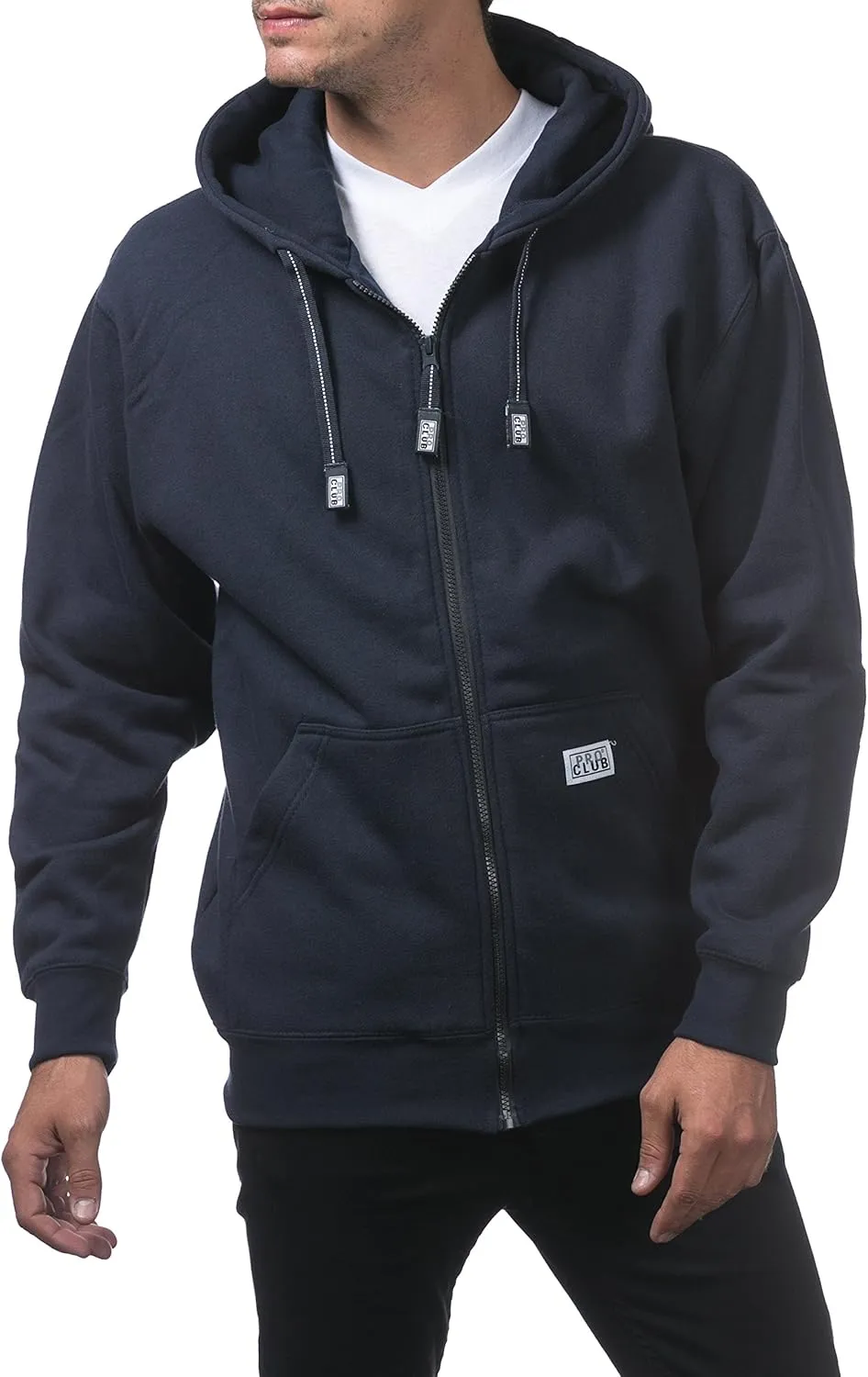 Pro Club Men's Heavyweight Full Zip Fleece Hoodie
