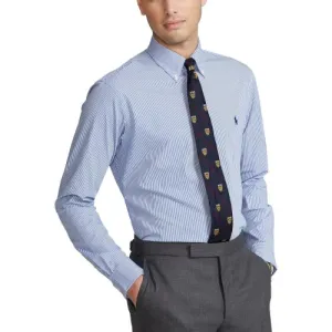 Slim Fit Striped Stretch Poplin Shirt