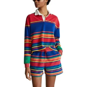 Striped Oversize Terry Rugby Shirt