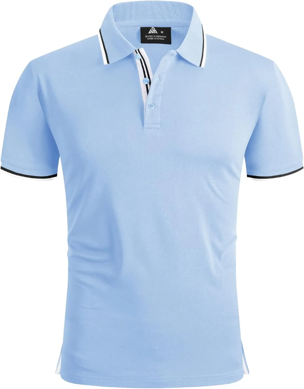 V VALANCH Mens Golf Polo Shirts Short Sleeve Moisture Wicking Golf Polo Shirts Collared Athletic Tennis Shirt