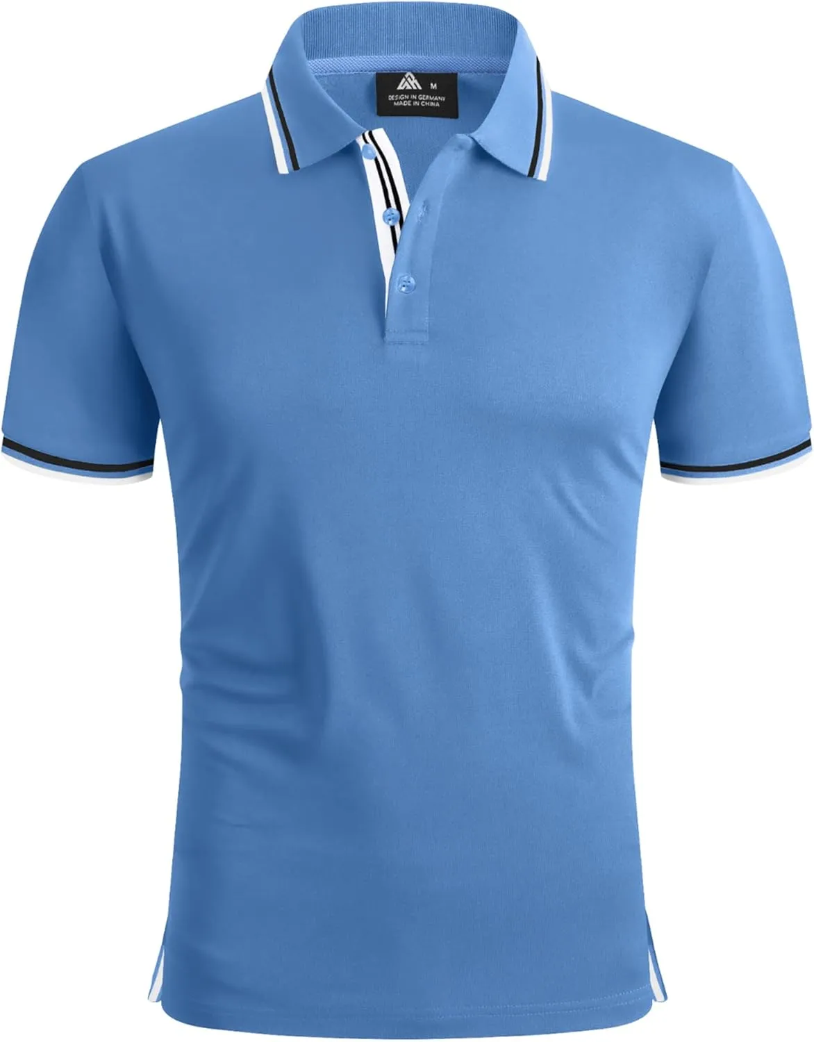 V VALANCH Mens Golf Polo Shirts Short Sleeve Moisture Wicking Golf Polo Shirts Collared Athletic Tennis Shirt