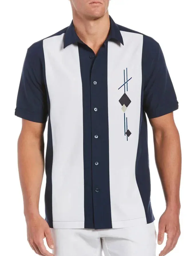 Wiaofellas  -  Striped Multi-Color Short Sleeved Polo Shirt, Monotonous And Breathable Polo Shirt, Men's Clothing