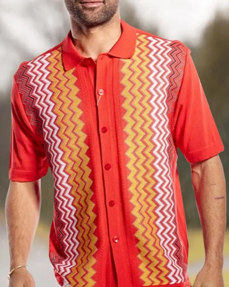 Wiaofellas  -  Striped Multi-Color Short Sleeved Polo Shirt, Monotonous And Breathable Polo Shirt, Men's Clothing