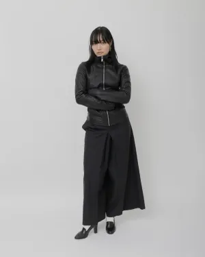 Wool Design Wide Pants