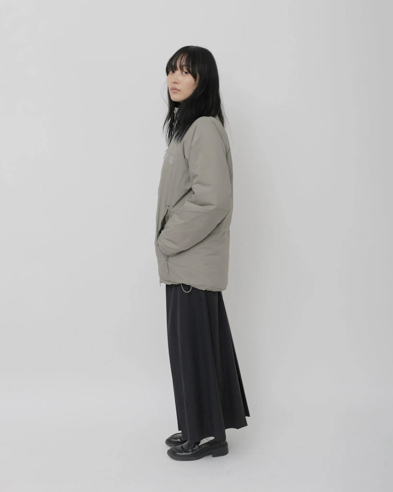 Wool Design Wide Pants